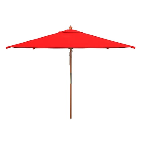 Safavieh 7.5 ft. Velop Wood Umbrella, Red PAT8409D